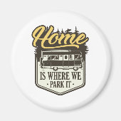 Thuis is waar we het parkeren magneet (Voorkant)