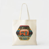 Thuis is waar we het parkeren tote bag (Voorkant)