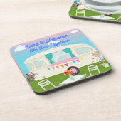 Thuis is waar we samen zijn bier onderzetter (Linkerzijde)