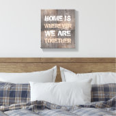 Thuis is waar we samen zijn canvas afdruk (Insitu (Slaapkamer))