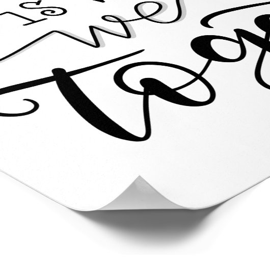 Thuis is waar we samen zijn - handschrift poster (Hoek)