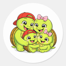 Thuis is waar we zijn ronde sticker