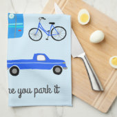 Thuis is waarU Park Retro Camper Motorhome RV Theedoek (Quarter Fold)