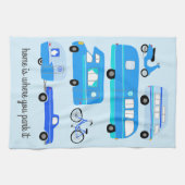 Thuis is waarU Park Retro Camper Motorhome RV Theedoek (Horizontaal)