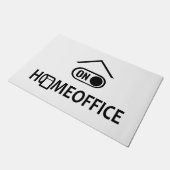 Thuis kantoor - Homeoffice on Deurmat (Schuin)