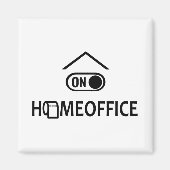Thuis kantoor - Homeoffice on Magneet (Voorkant)