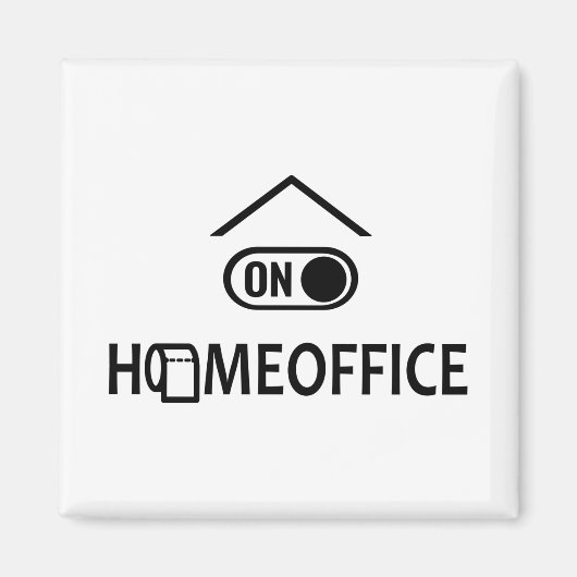 Thuis kantoor - Homeoffice on Magneet (Voorkant)