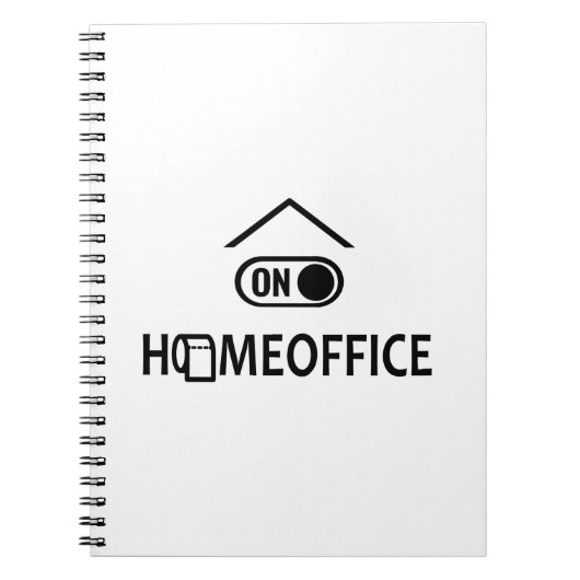 Thuis kantoor - Homeoffice on Notitieboek (Voorkant)
