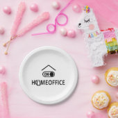 Thuis kantoor - Homeoffice on Papieren Bordje (Feest)