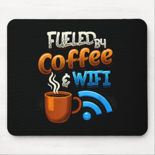 Thuis Kantoor Humor Gedreven Door Koffie En Wifi A Muismat