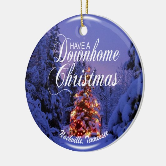 Thuis kerstversiering Nashville Keramisch Ornament (Links)