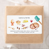 Thuis Keuken Bakkerij Voedsel Ingredient | Koekjes Etiket (Insitu)