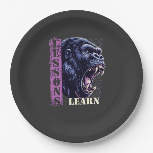 Thuis/Keuken Boze Gorilla Papieren Bord (Voorkant)