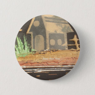 Thuis Kunstprint Ronde Button 5,7 Cm