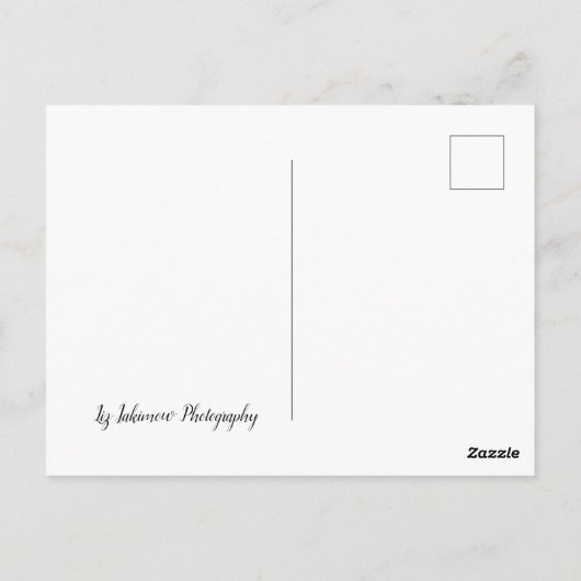 Thuis langs de lange weg - auto op de weg briefkaart (Achterkant)