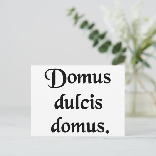 Thuis lief thuis. briefkaart (Staand voorkant)