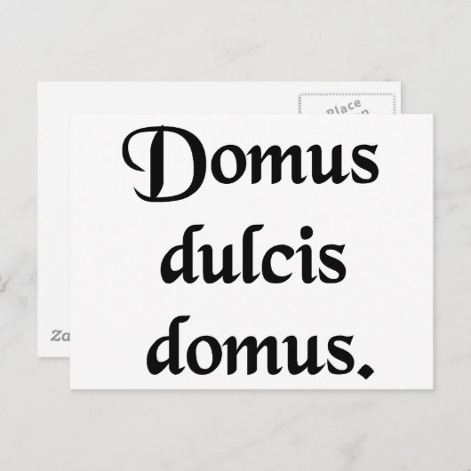 Thuis lief thuis. briefkaart (Voorkant / Achterkant)