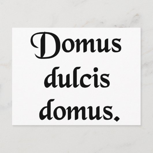 Thuis lief thuis. briefkaart (Voorkant)