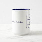 Thuis (linkshandig, blauw) mok (Midden)