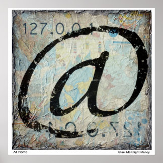 @ - thuis - lokale host - map poster