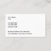 Thuis medische Visitekaartjes (Achterkant)