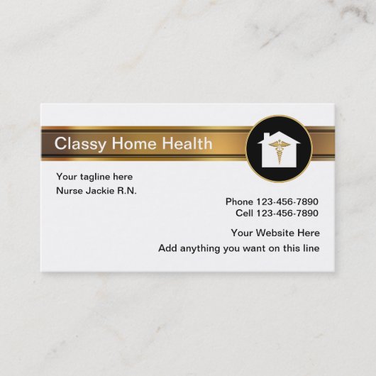 Thuis medische Visitekaartjes (Voorkant)