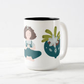 Thuis Meditatie Tweekleurige Koffiemok (Voorkant rechts)