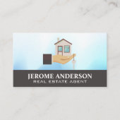 Thuis met handheld | Onroerend goed Visitekaartje (Voorkant)