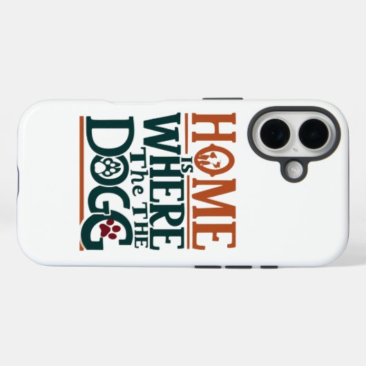 Thuis met honden Case-Mate iPhone case (Achterkant (horizontaal))
