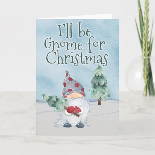 Thuis met kerst kaart (Voorkant)