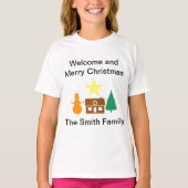 Thuis met kerst t-shirt (Voorkant)