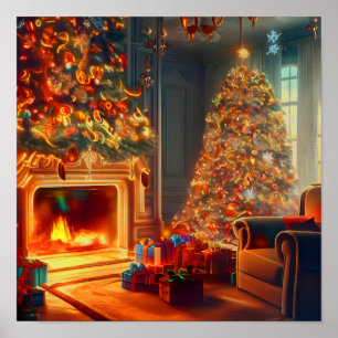 Thuis met Kerstmis Poster