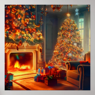 Thuis met Kerstmis Poster