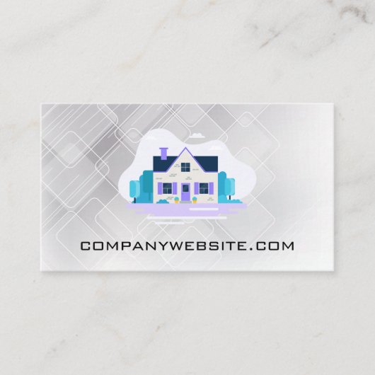 Thuis met tuin visitekaartje (Voorkant)