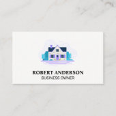 Thuis met tuin visitekaartje (Voorkant)