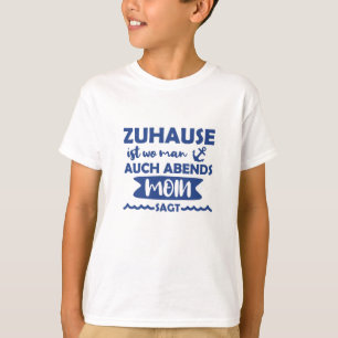 Thuis Moin Noord-Duits Anchor Noord-Zee Baltisch Z T-shirt