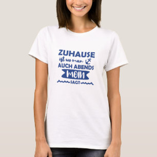 Thuis Moin Noord-Duits Anchor Noord-Zee Baltisch Z T-shirt