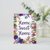 Thuis Mooie Thuis Bloemrif Briefkaart (Staand voorkant)