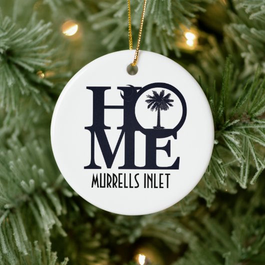 THUIS Murrells Inlet Keramisch Ornament (Boom)
