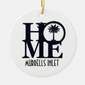 THUIS Murrells Inlet Keramisch Ornament (Voorkant)
