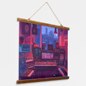 Thuis Muziekstudio Hangend Wandkleed (Gebogen)