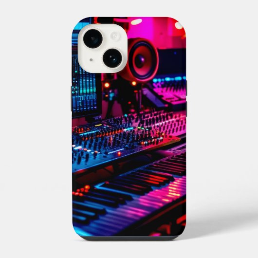 Thuis Muziekstudio iPhone Hoesje (Achterkant)