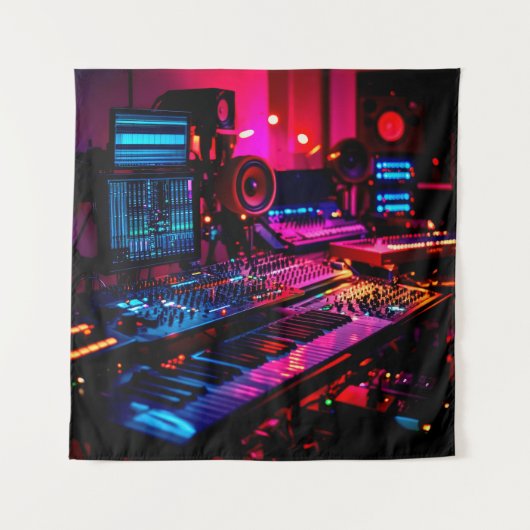 Thuis Muziekstudio Wandkleed (Voorkant)