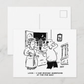 Thuis na de Pub Quiz Ansichtkaart Briefkaart (Voorkant / Achterkant)