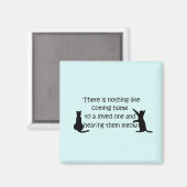 Thuis naar een kat magneet (Voorkant / Achterkant)