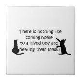 Thuis naar een kat tegeltje (Voorkant)