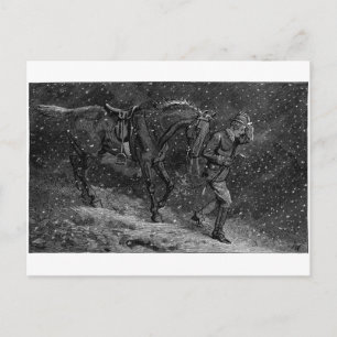 Thuis naar liefde in een aantrekkingskracht briefkaart