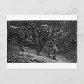 Thuis naar liefde in een aantrekkingskracht briefkaart