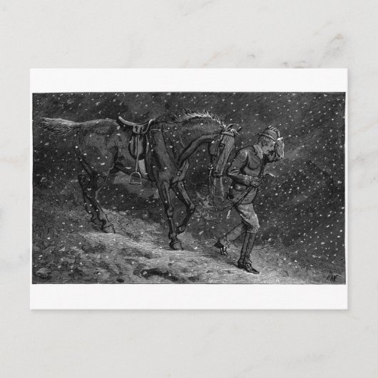 Thuis naar liefde in een aantrekkingskracht briefkaart (Voorkant)