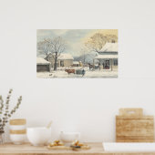 Thuis naar Thanksgiving - GH Durrie Fine Art Poste Poster (Keuken)